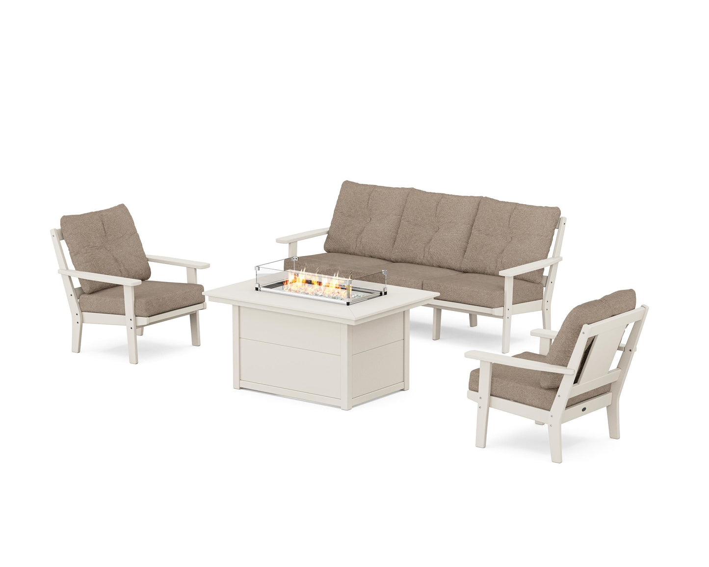 Prairie Deep Seating Fire Pit Table Set