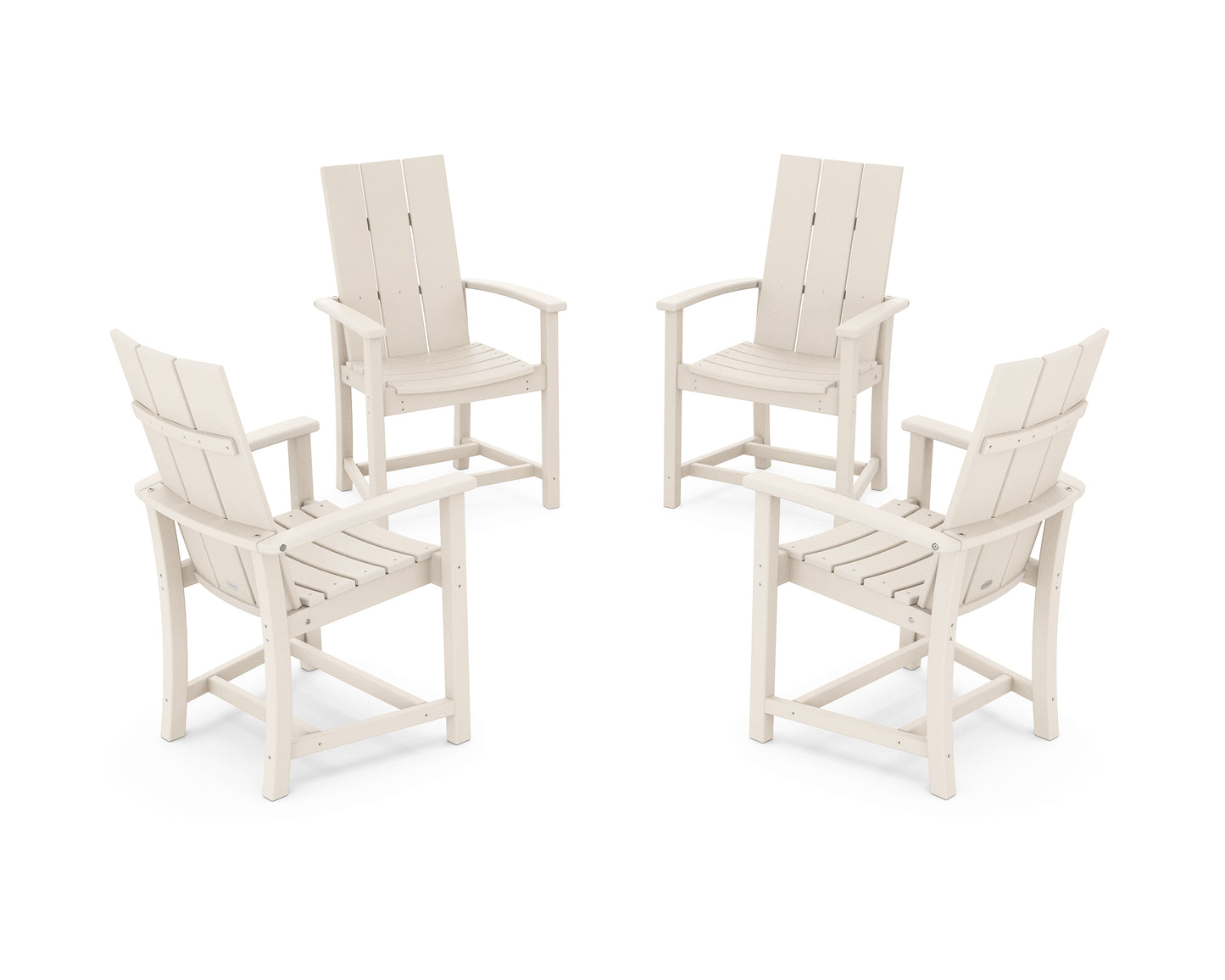 Modern 4-Piece Upright Adirondack Conversation Set