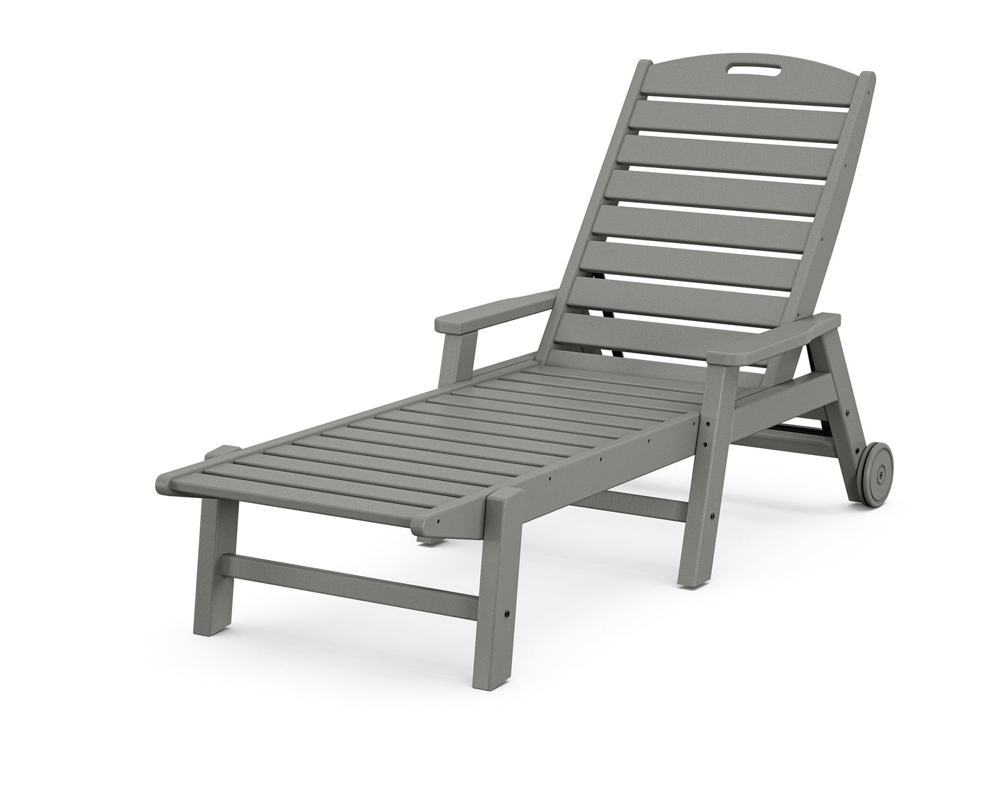 Nautical Chaise with Arms & Wheels