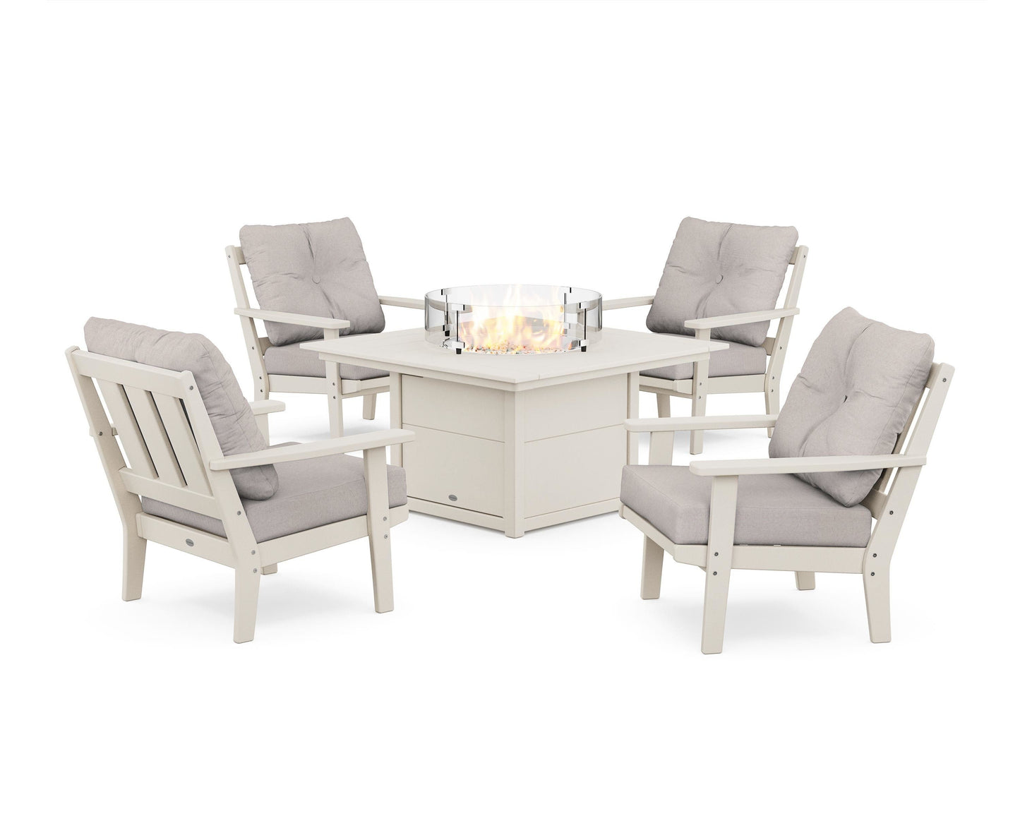 Oxford 5-Piece Deep Seating Set with Fire Pit Table