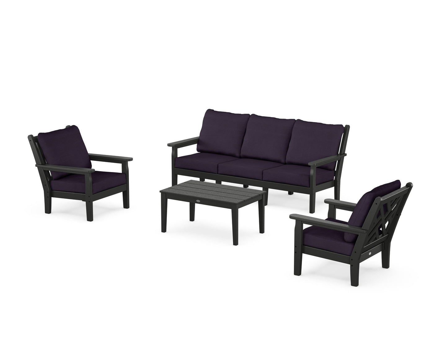 Chippendale 4-Piece Deep Seating Set with Sofa