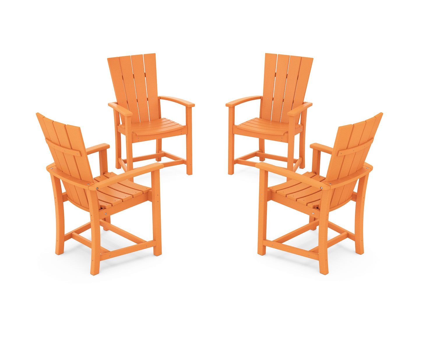 Quattro 4-Piece Upright Adirondack Conversation Set