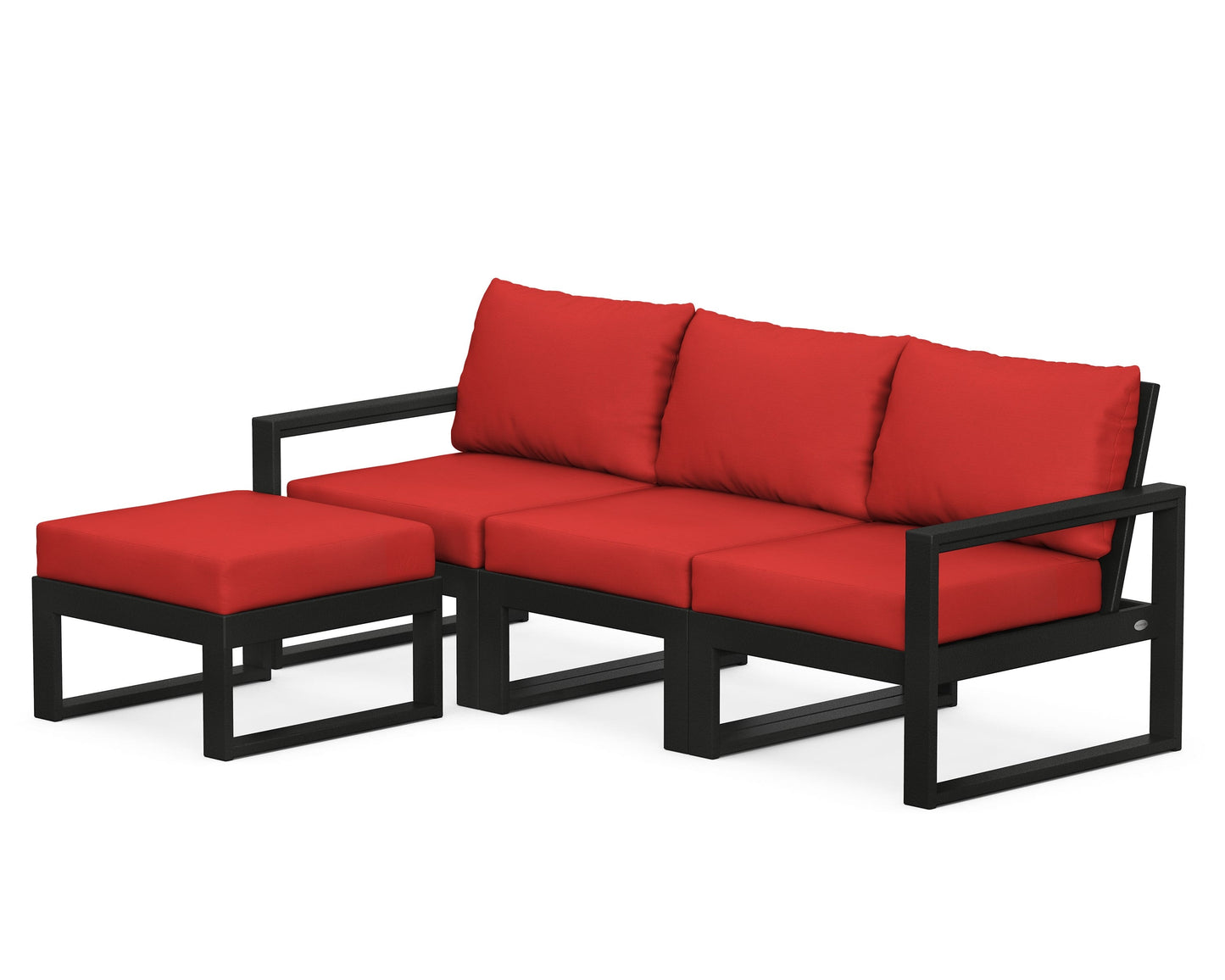 EDGE 4-Piece Modular Deep Seating Set with Ottoman