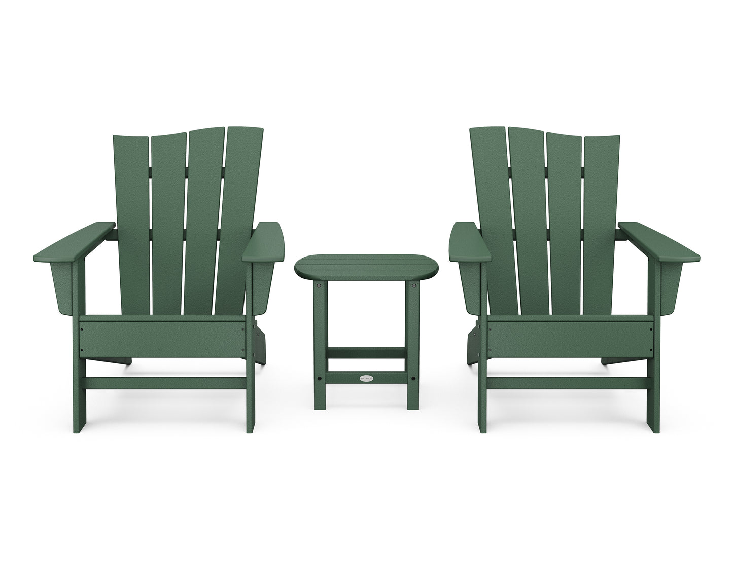 Wave 3-Piece Adirondack Chair Set