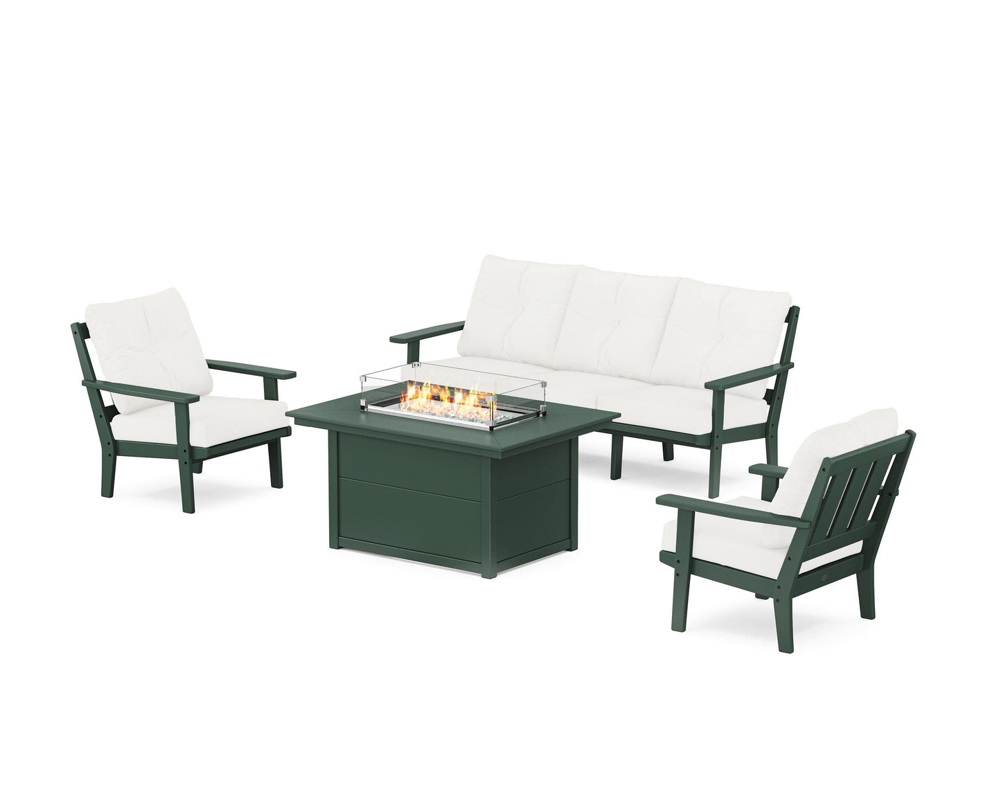 Oxford Deep Seating Fire Pit Table Set