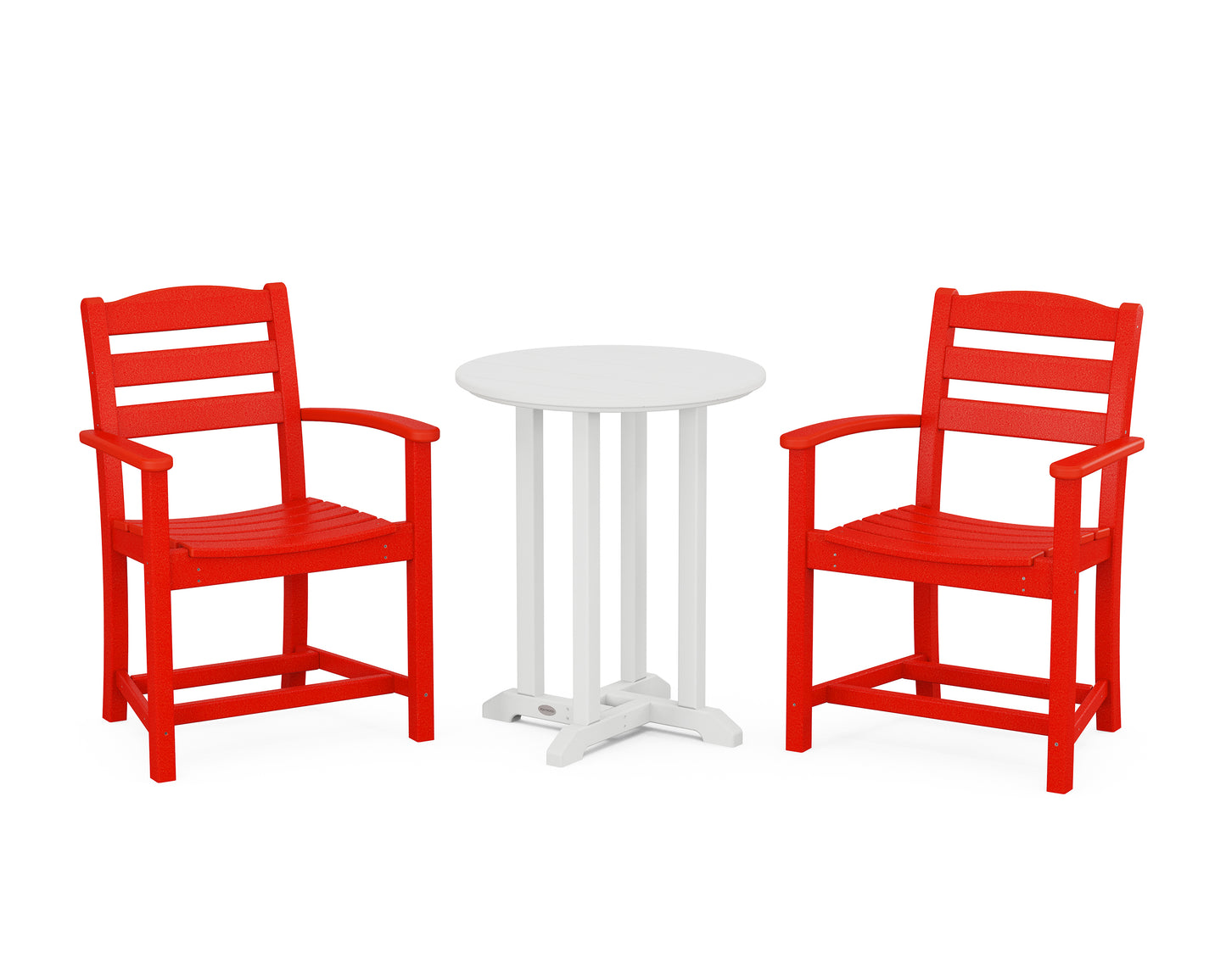 La Casa Caf‚ 3-Piece Round Bistro Dining Set