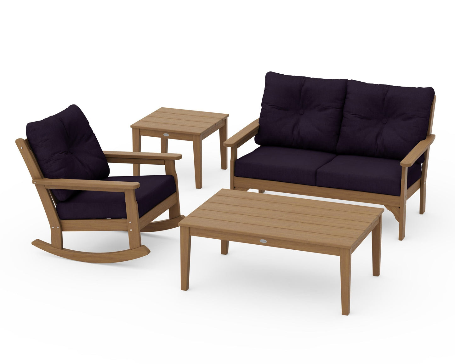 Vineyard 4-Piece Deep Seating Rocker Set