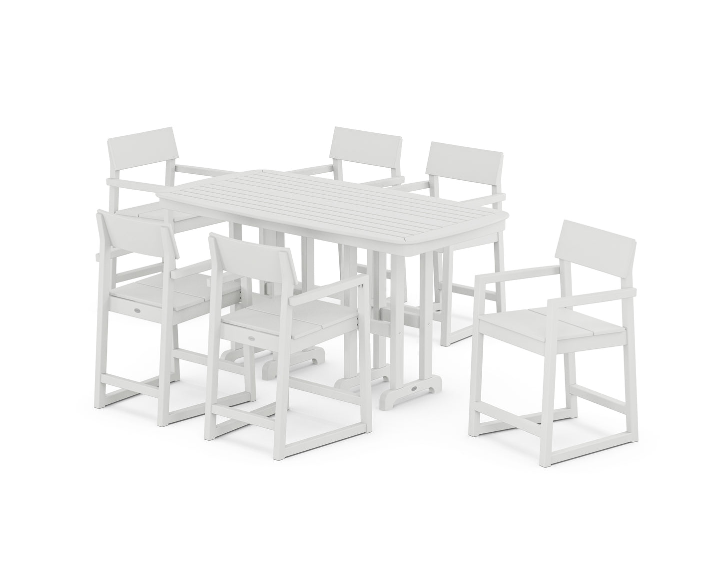 EDGE Arm Chair 7-Piece Counter Set