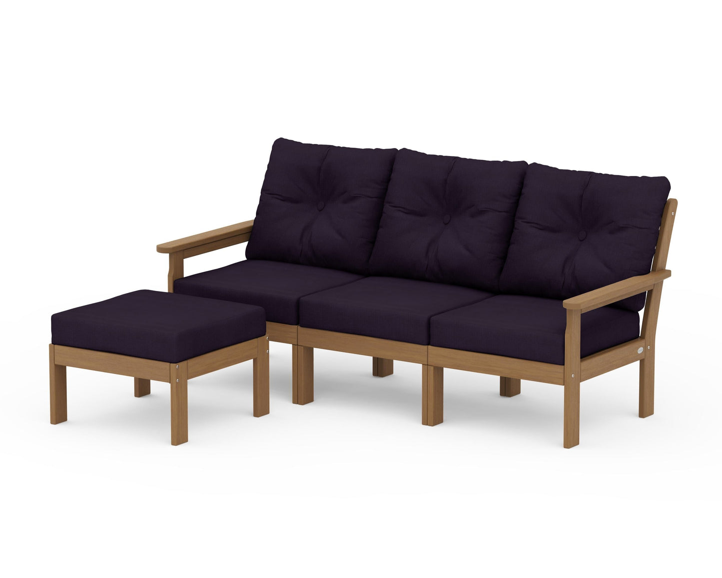 Vineyard 4-Piece Sectional with Ottoman
