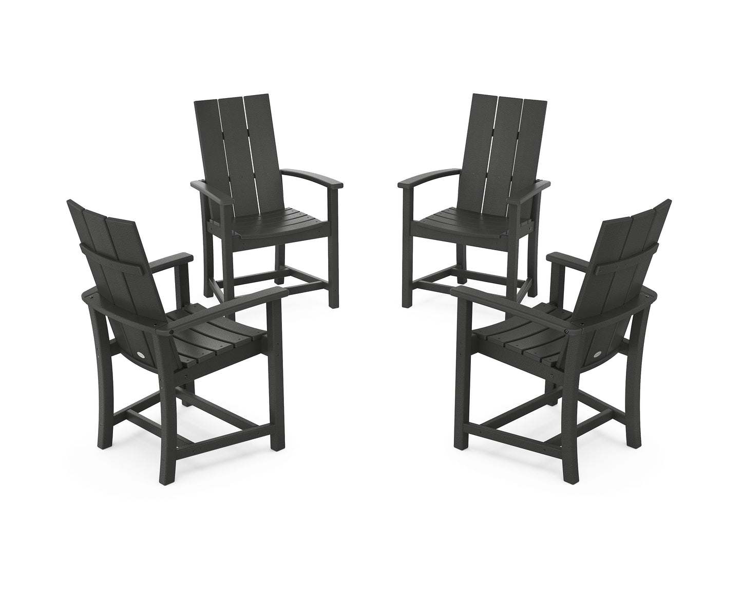 Modern 4-Piece Upright Adirondack Conversation Set