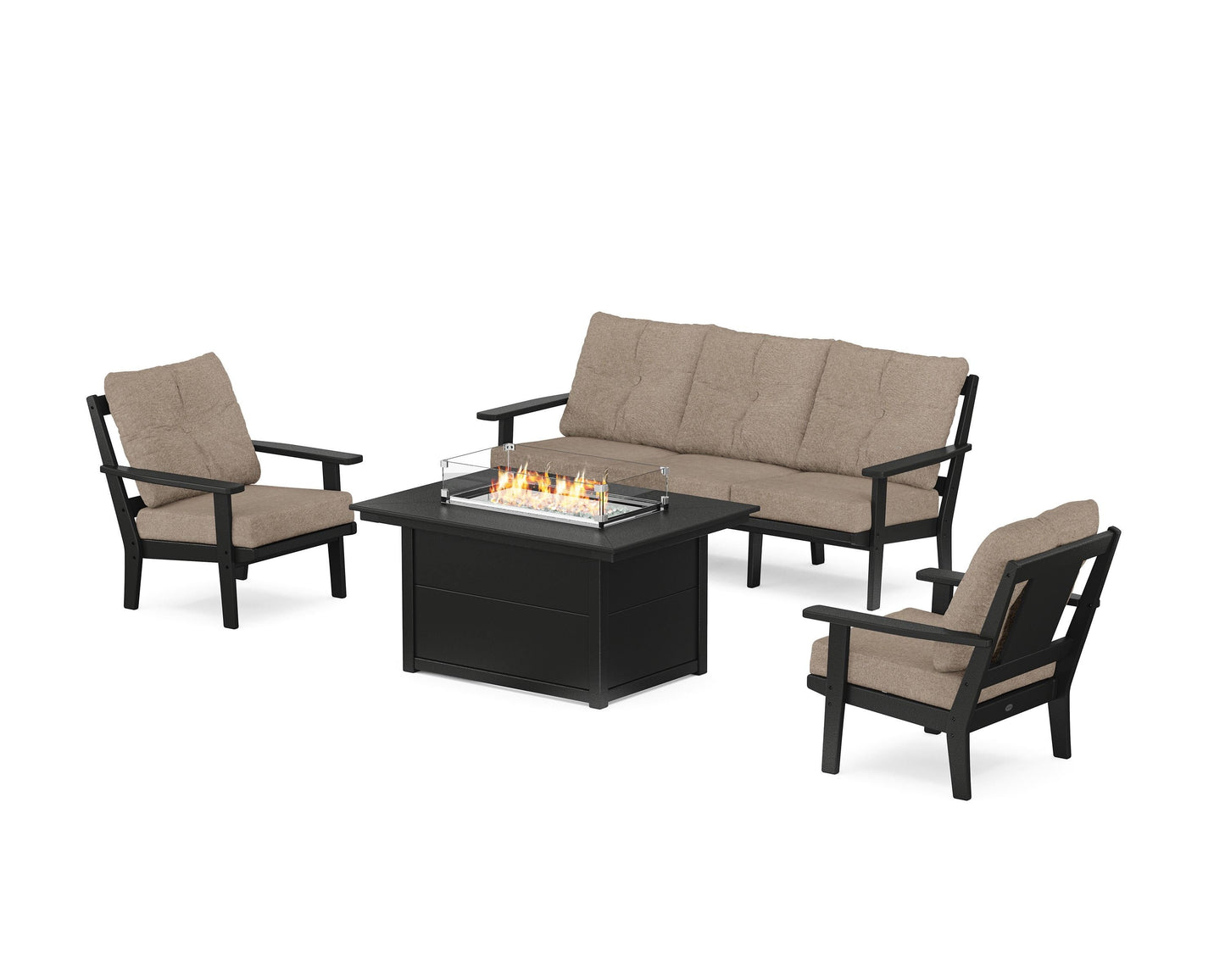 Prairie Deep Seating Fire Pit Table Set