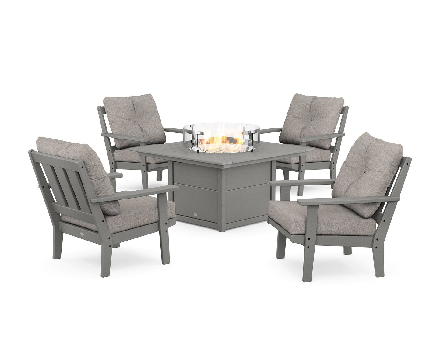 Oxford 5-Piece Deep Seating Set with Fire Pit Table