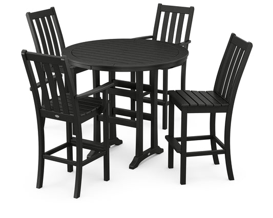 Vineyard 5-Piece Nautical Trestle Bar Set