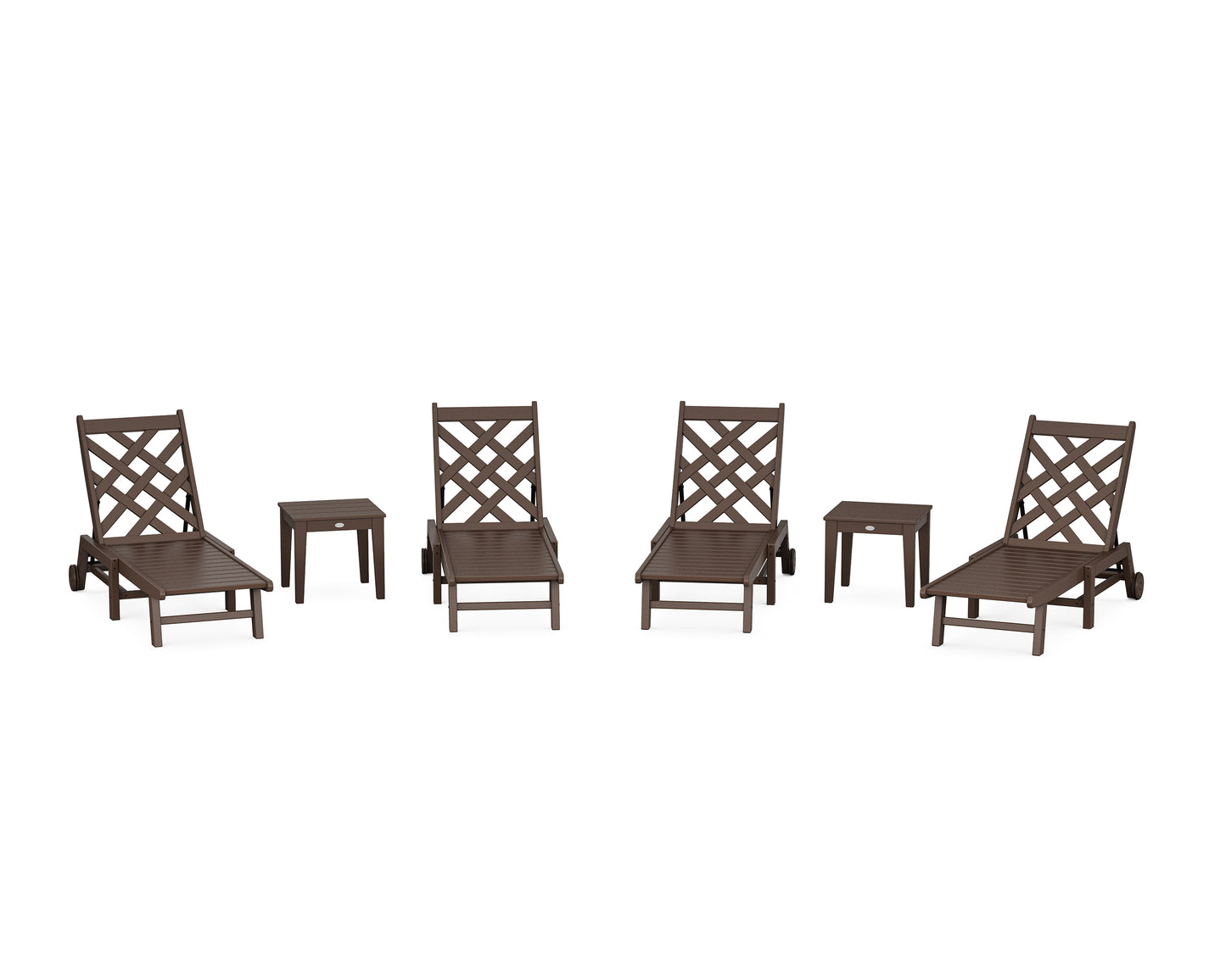 Wovendale 6-Piece Chaise Set with Wheels