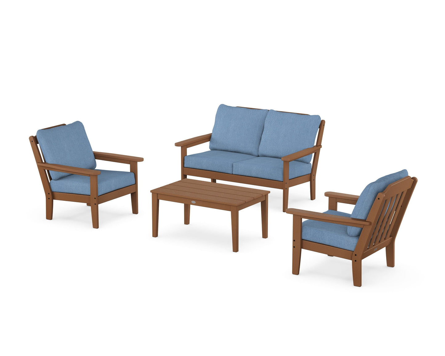 Cottage 4-Piece Deep Seating Set with Loveseat