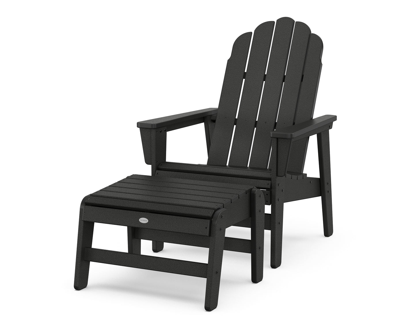 Vineyard Grand Upright Adirondack Chair with Ottoman