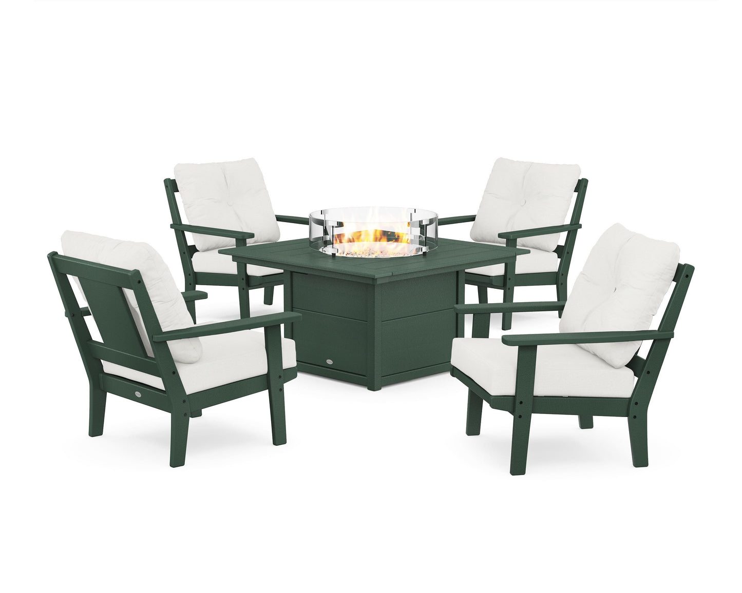 Prairie 5-Piece Deep Seating Set with Fire Pit Table
