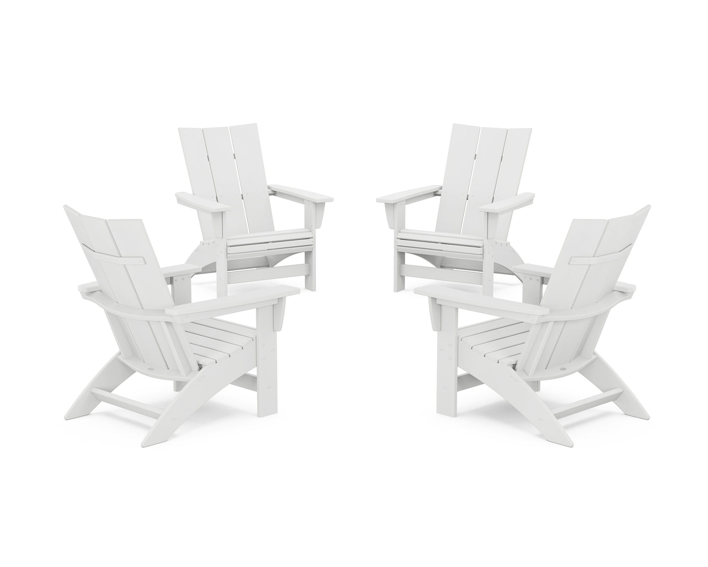 4-Piece Modern Grand Adirondack Chair Conversation Set