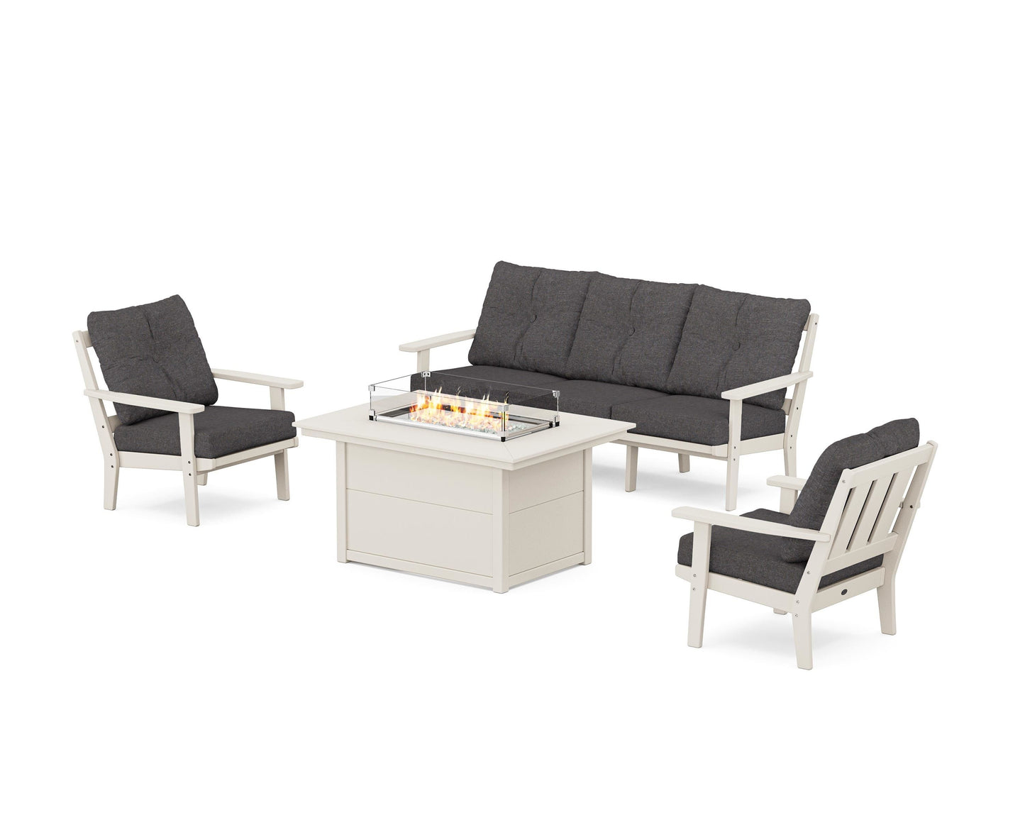 Oxford Deep Seating Fire Pit Table Set