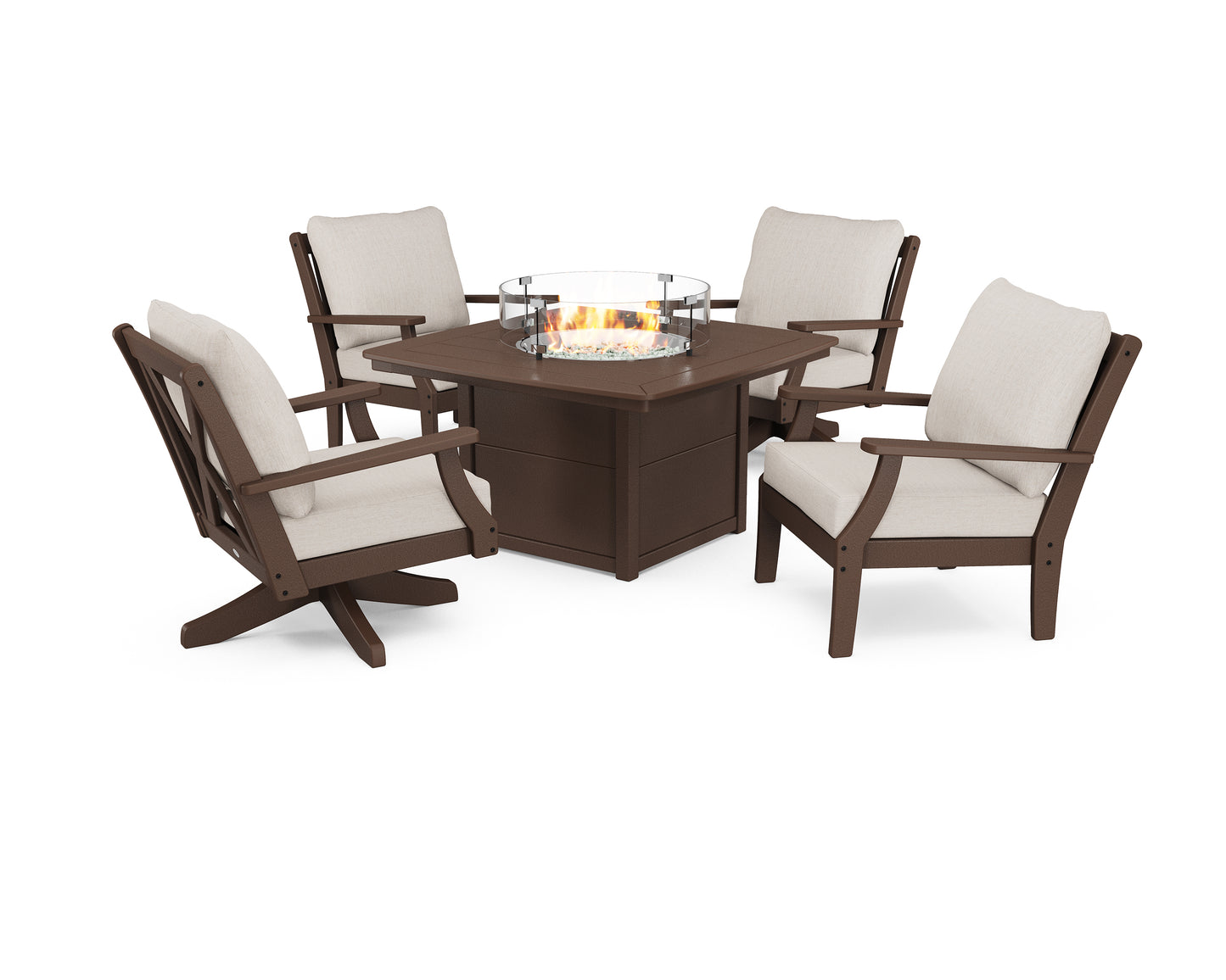 Braxton 5-Piece Deep Seating Set with Fire Table