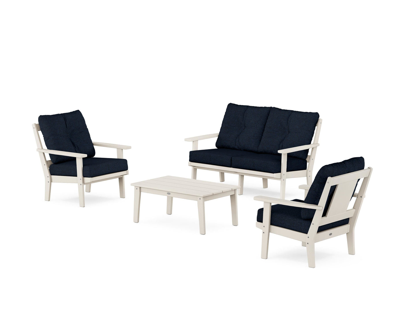Prairie 4-Piece Deep Seating Set with Loveseat