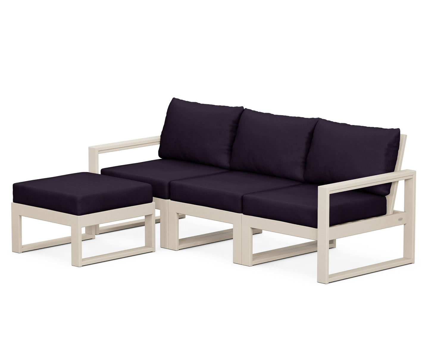 EDGE 4-Piece Modular Deep Seating Set with Ottoman