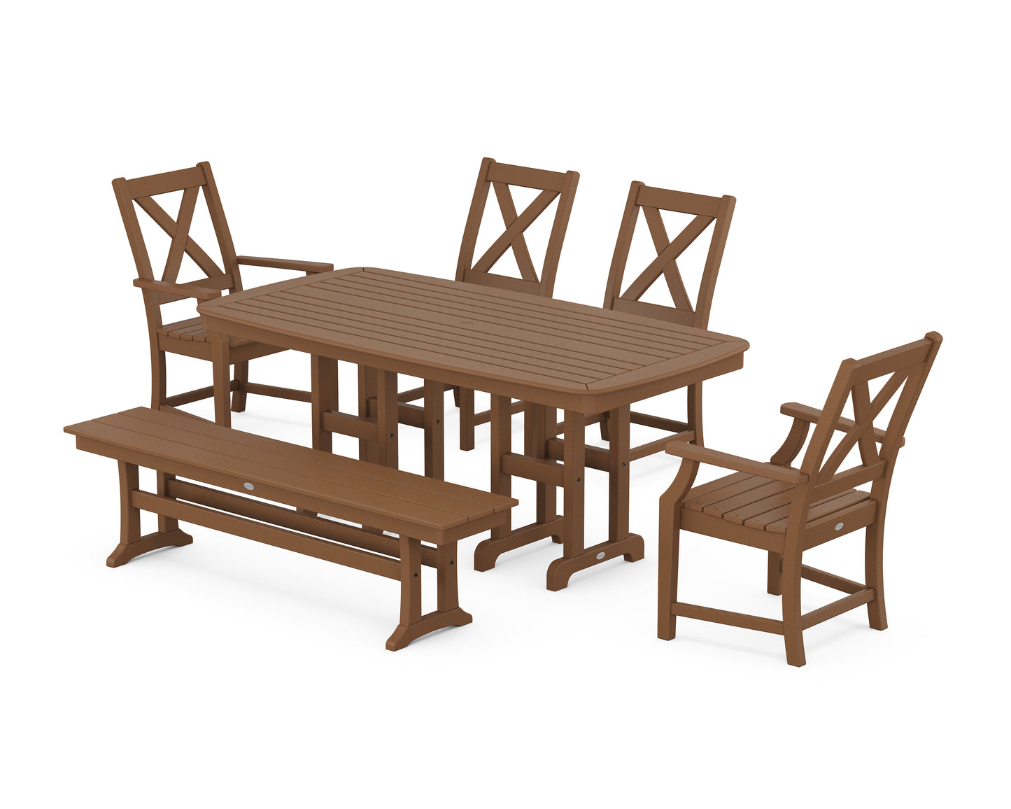 Braxton 6-Piece Dining Set with Bench