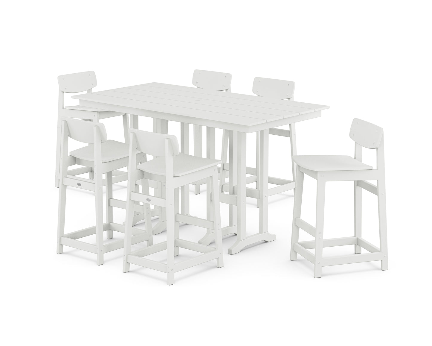 Modern Studio Urban Lowback Bar Chair 7-Piece Set