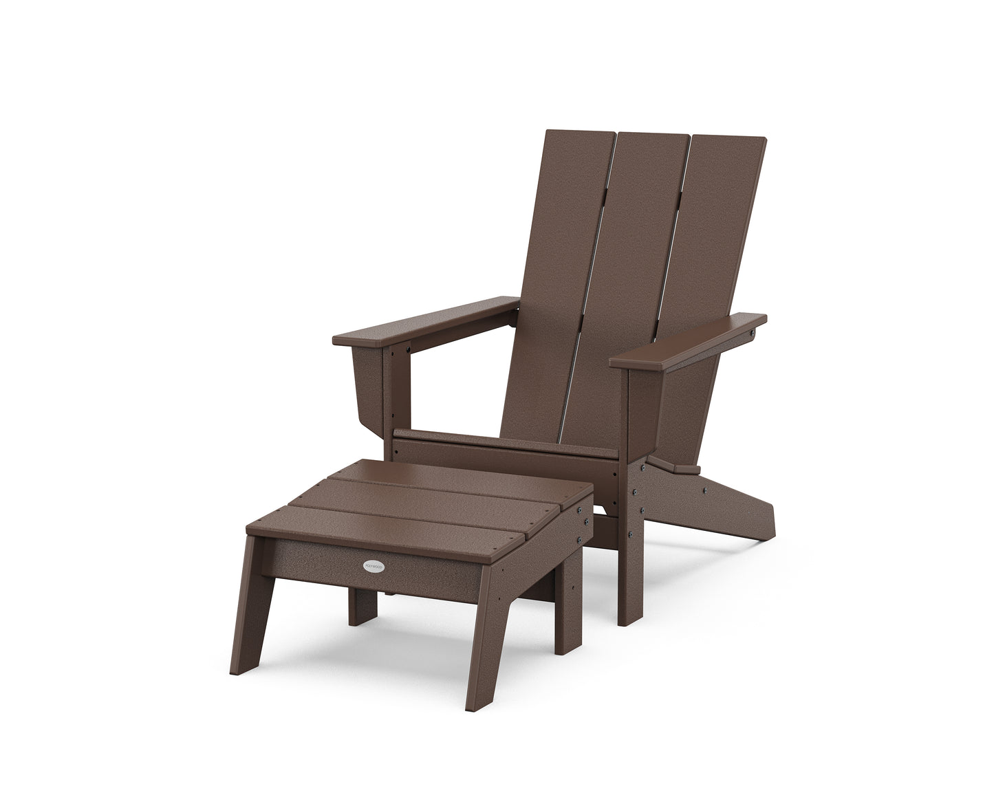 Modern Studio Adirondack Chair with Ottoman