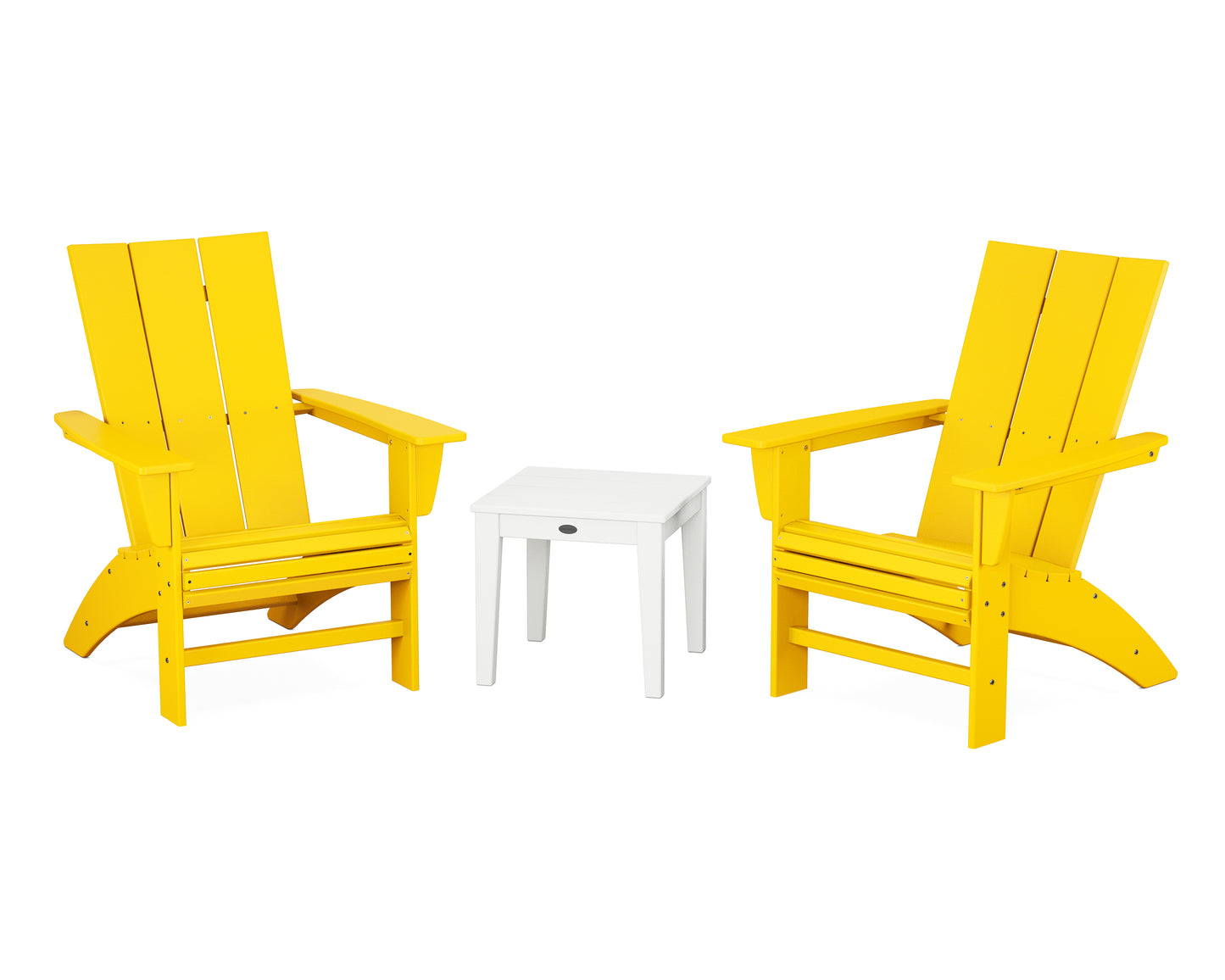 Modern 3-Piece Curveback Adirondack Set