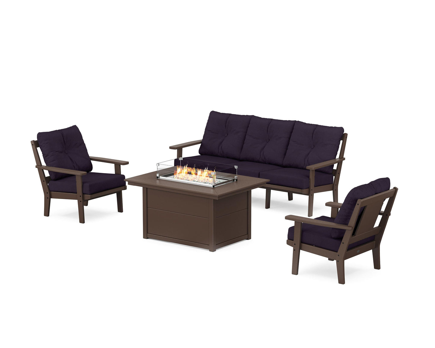Prairie Deep Seating Fire Pit Table Set