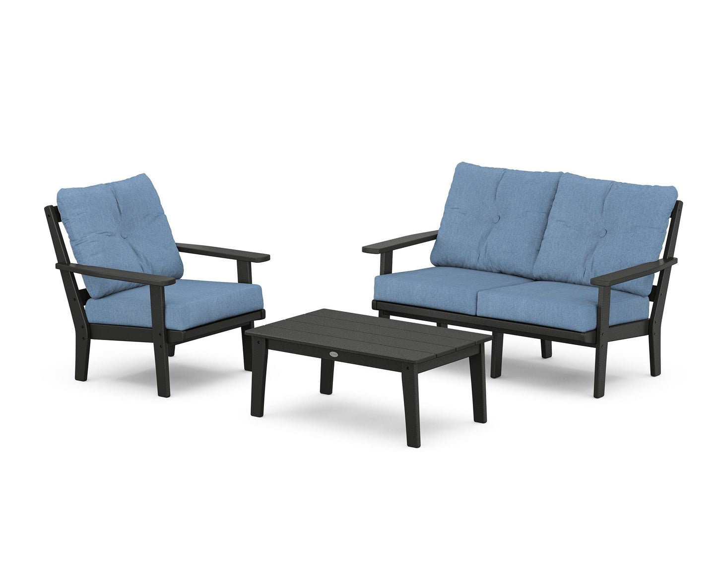 Prairie 3-Piece Deep Seating Set with Loveseat