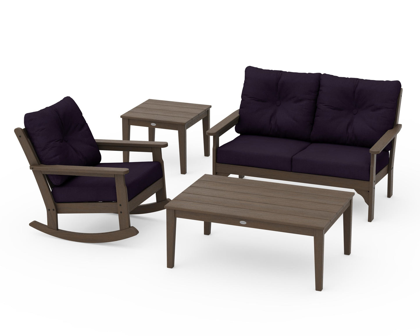 Vineyard 4-Piece Deep Seating Rocker Set