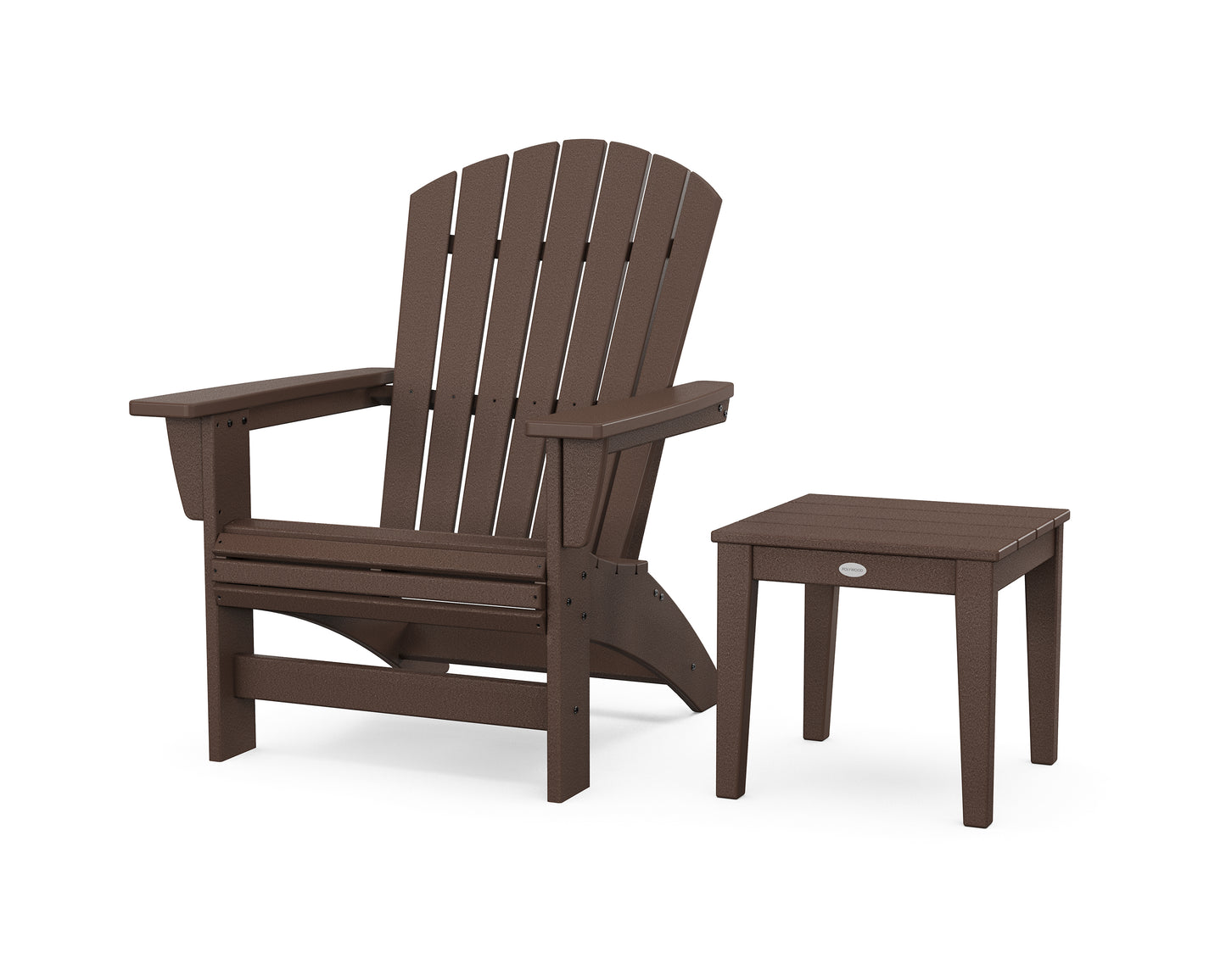 Nautical Grand Adirondack Chair with Side Table