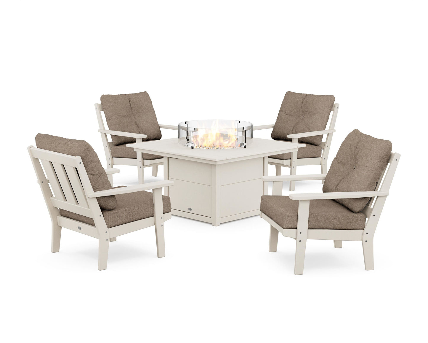 Oxford 5-Piece Deep Seating Set with Fire Pit Table