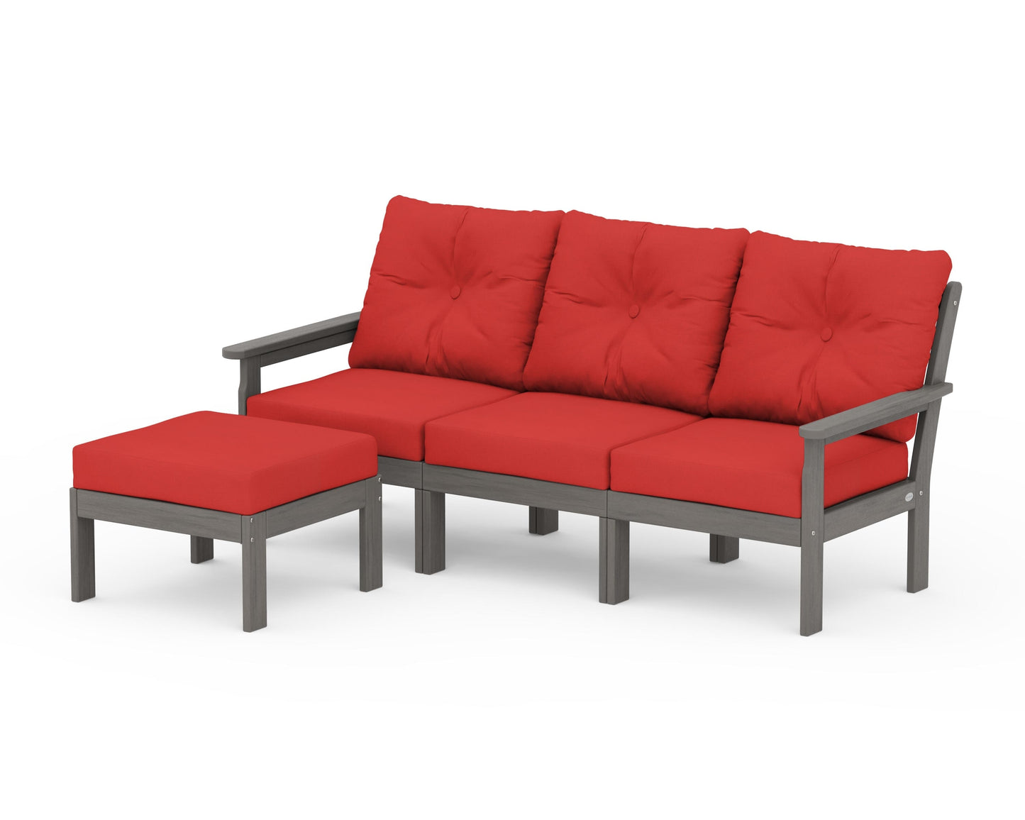 Vineyard 4-Piece Sectional with Ottoman