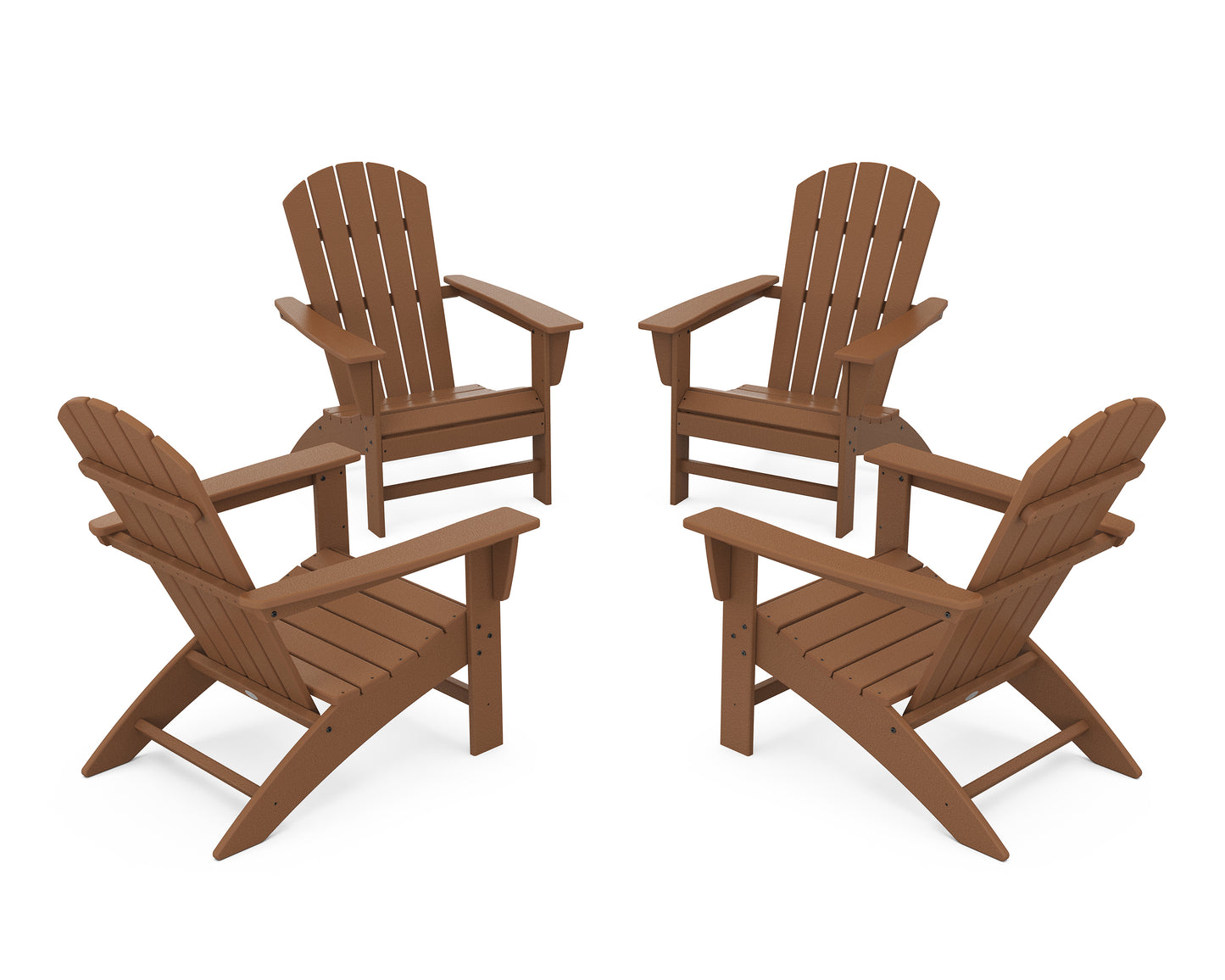 Nautical 4-Piece Adirondack Conversation Set