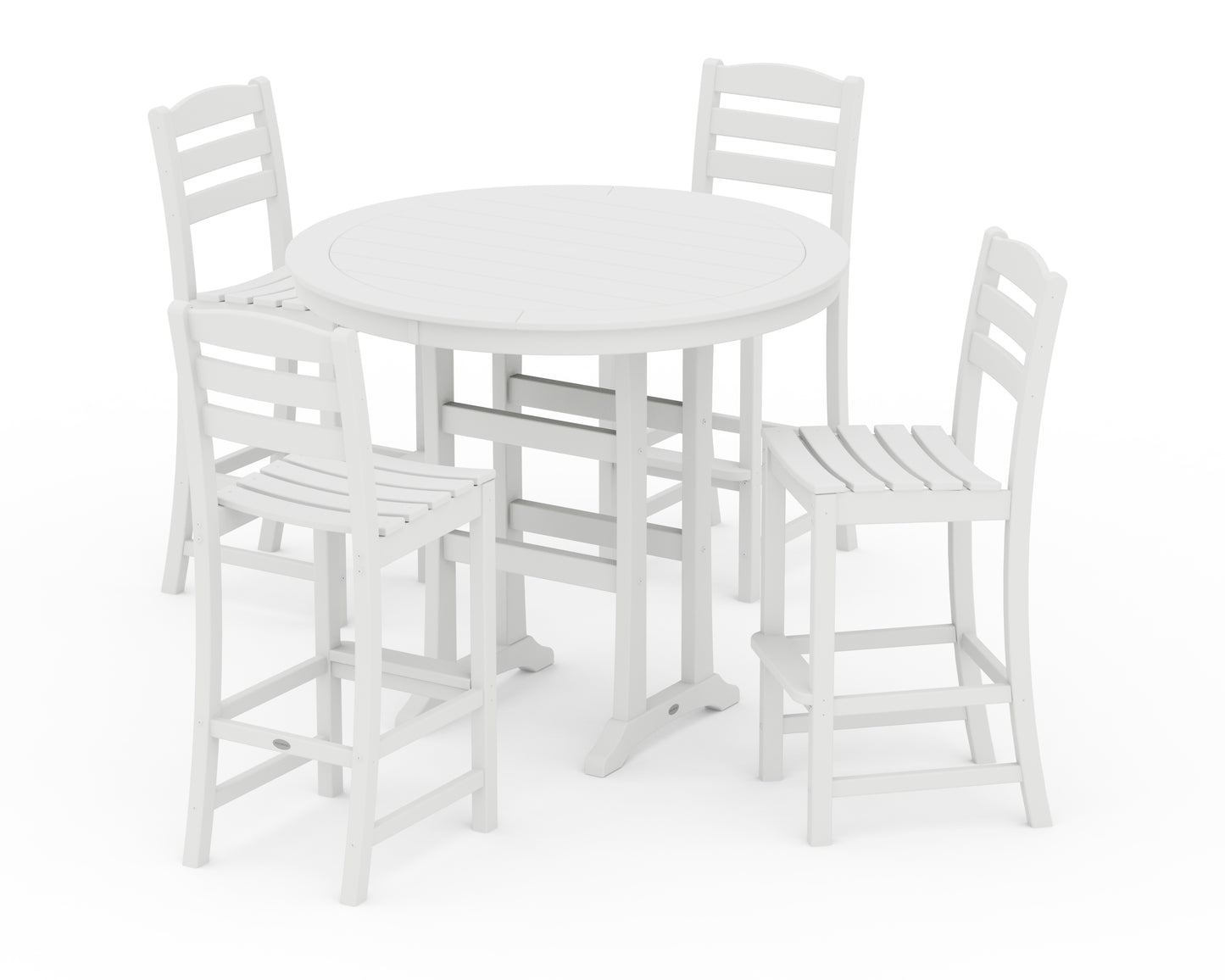 La Casa Café 5-Piece Side Chair Bar Dining Set