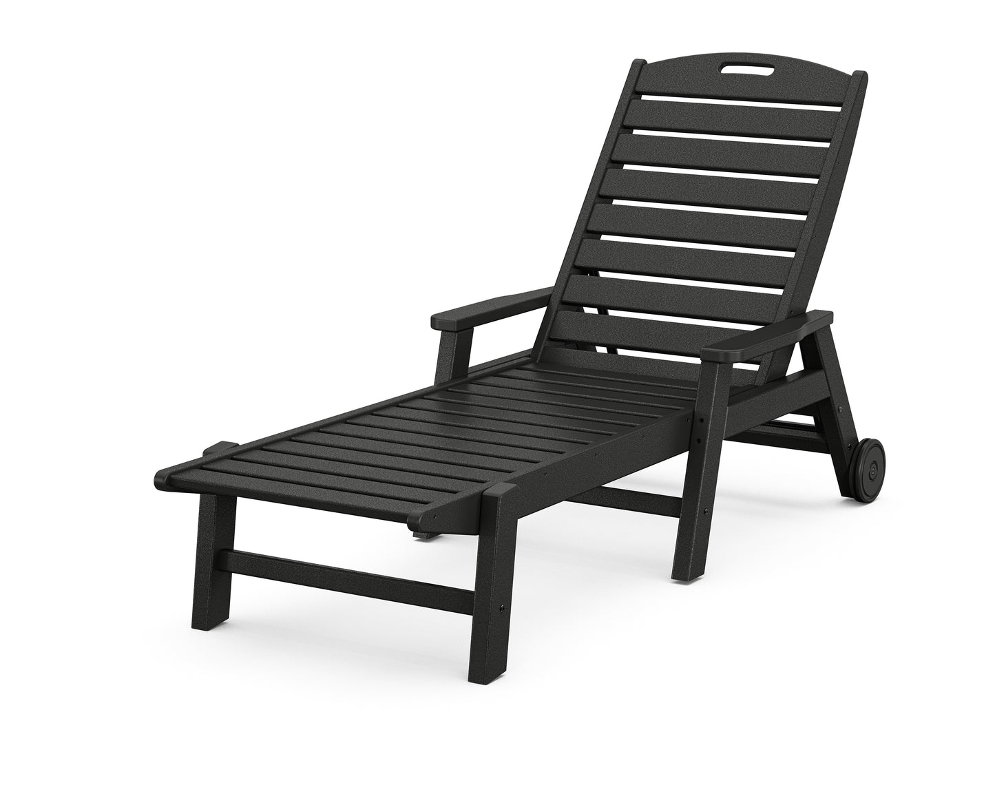 Nautical Chaise with Arms & Wheels