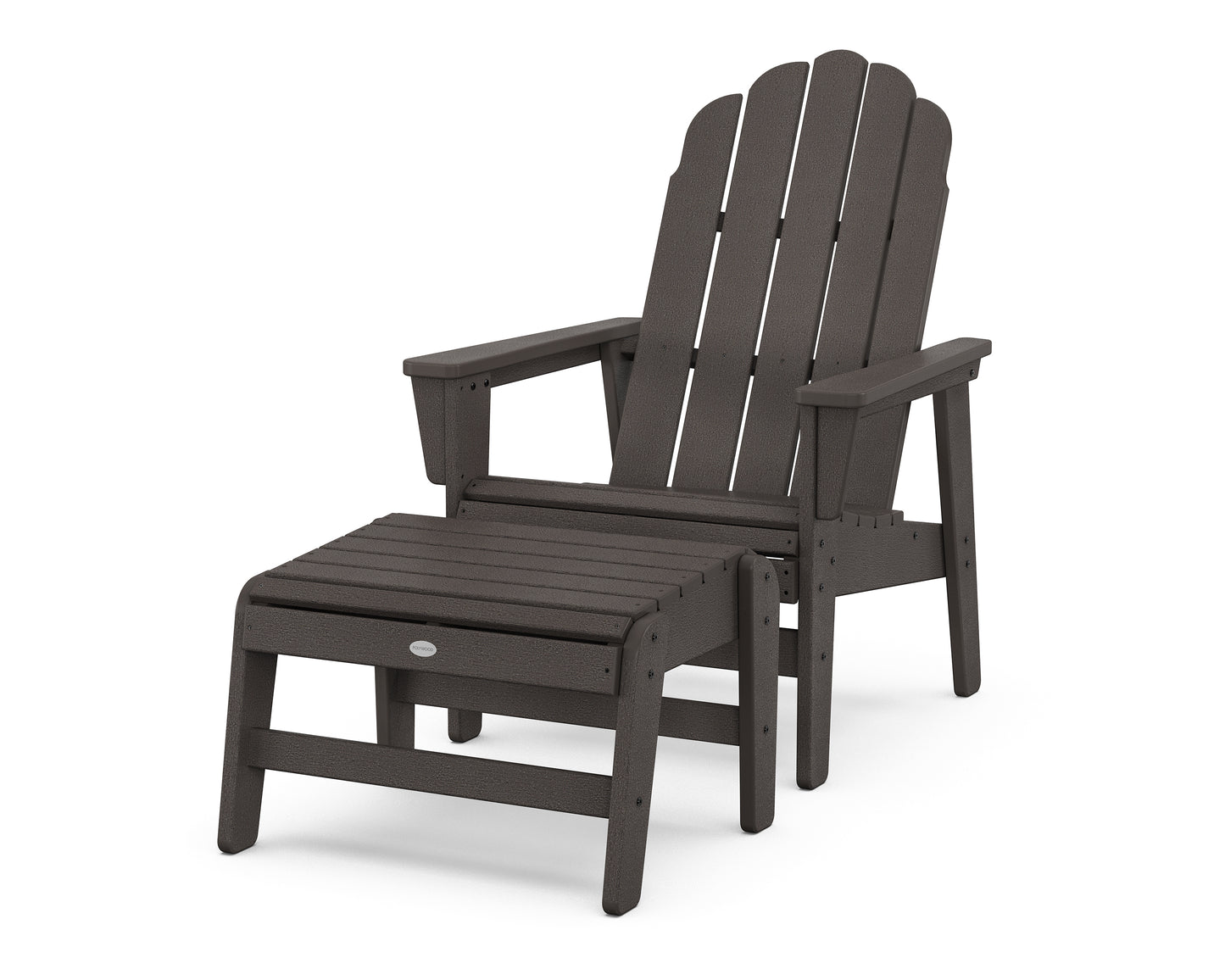 Vineyard Grand Upright Adirondack Chair with Ottoman