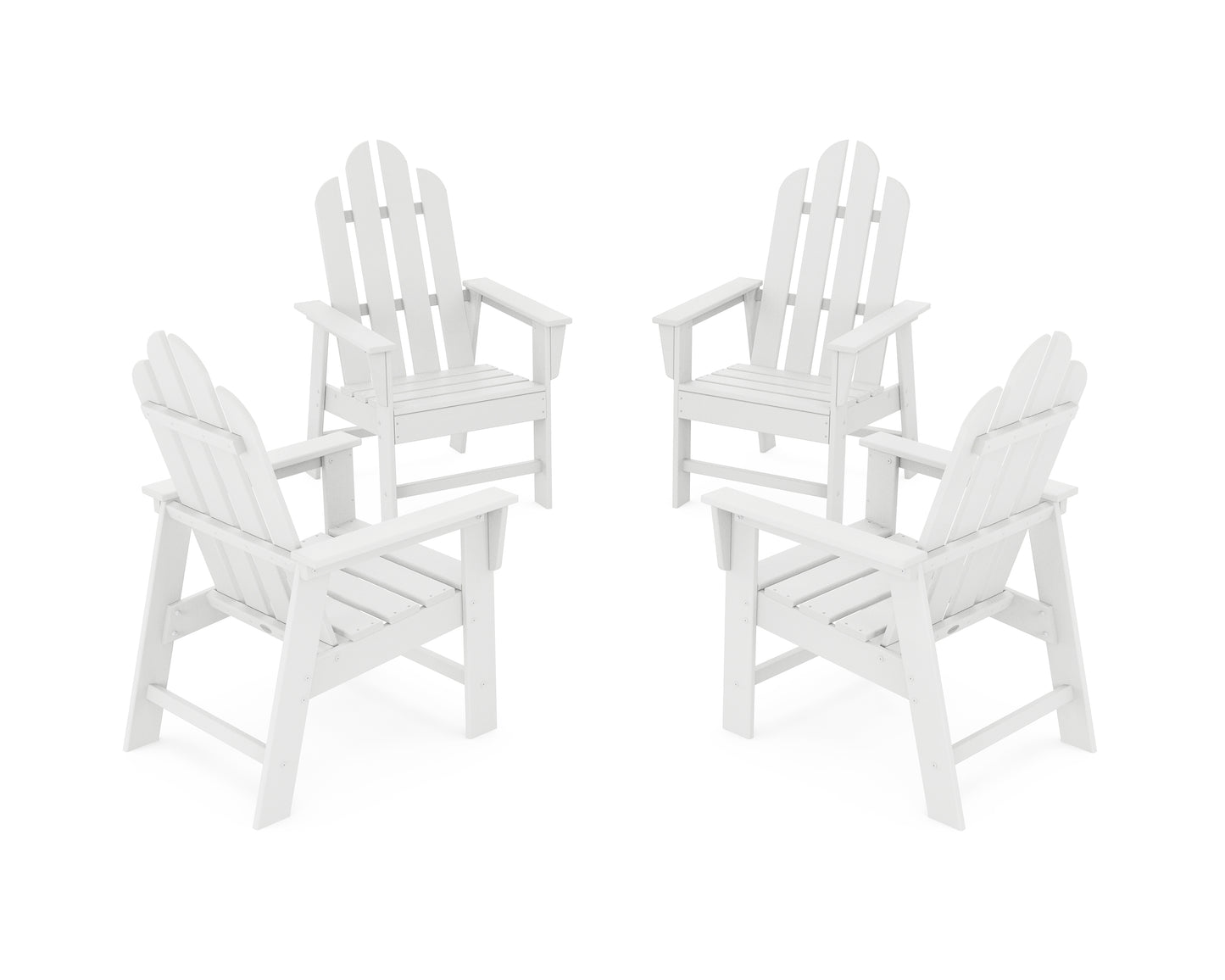 Long Island 4-Piece Upright Adirondack Conversation Set