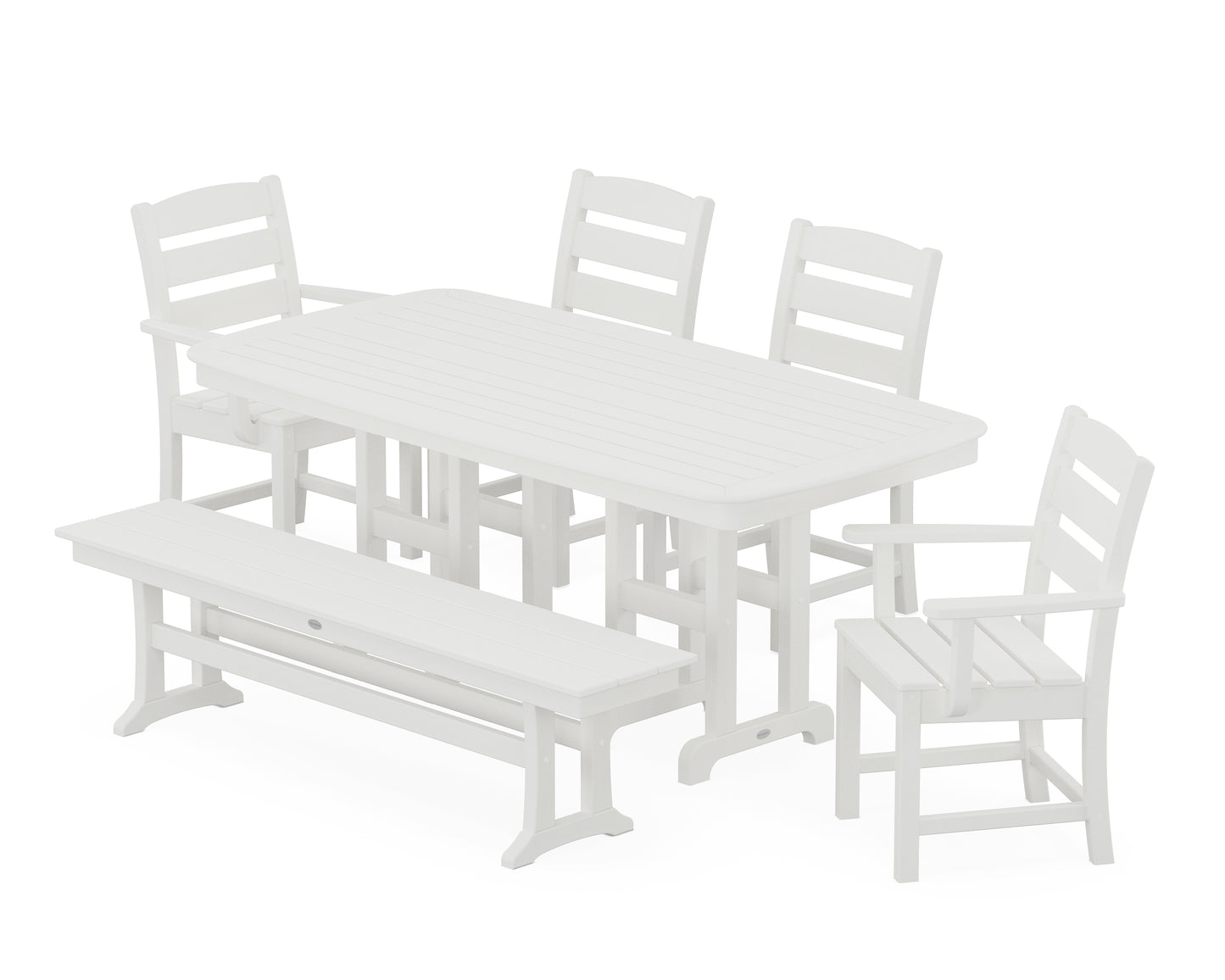Lakeside 6-Piece Dining Set with Bench