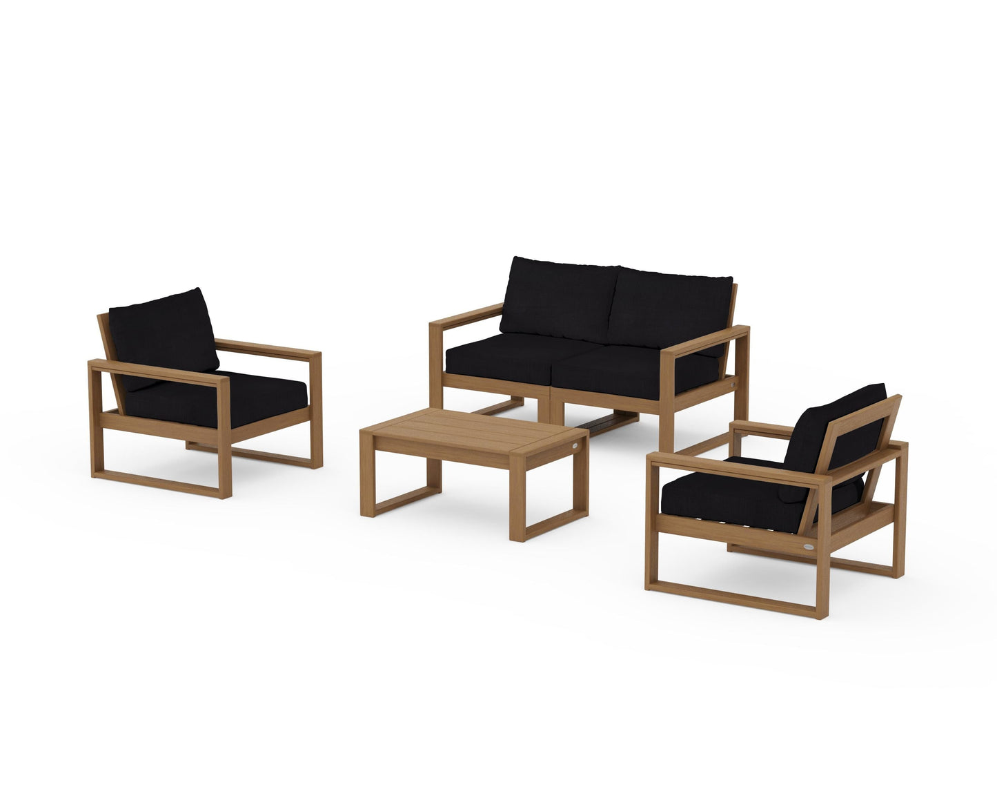 EDGE Sectional 4-Piece Deep Seating Set with Loveseat