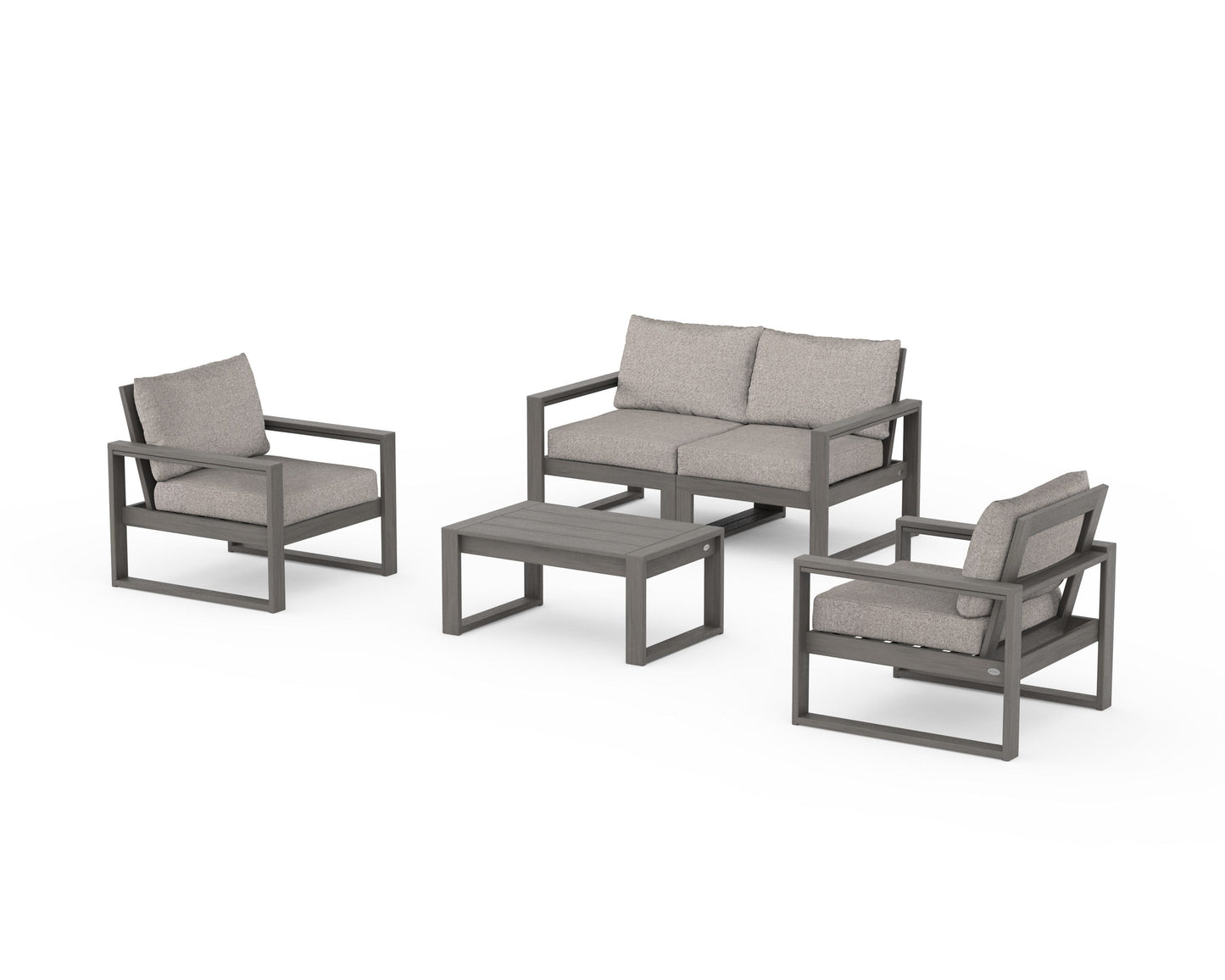 EDGE Sectional 4-Piece Deep Seating Set with Loveseat