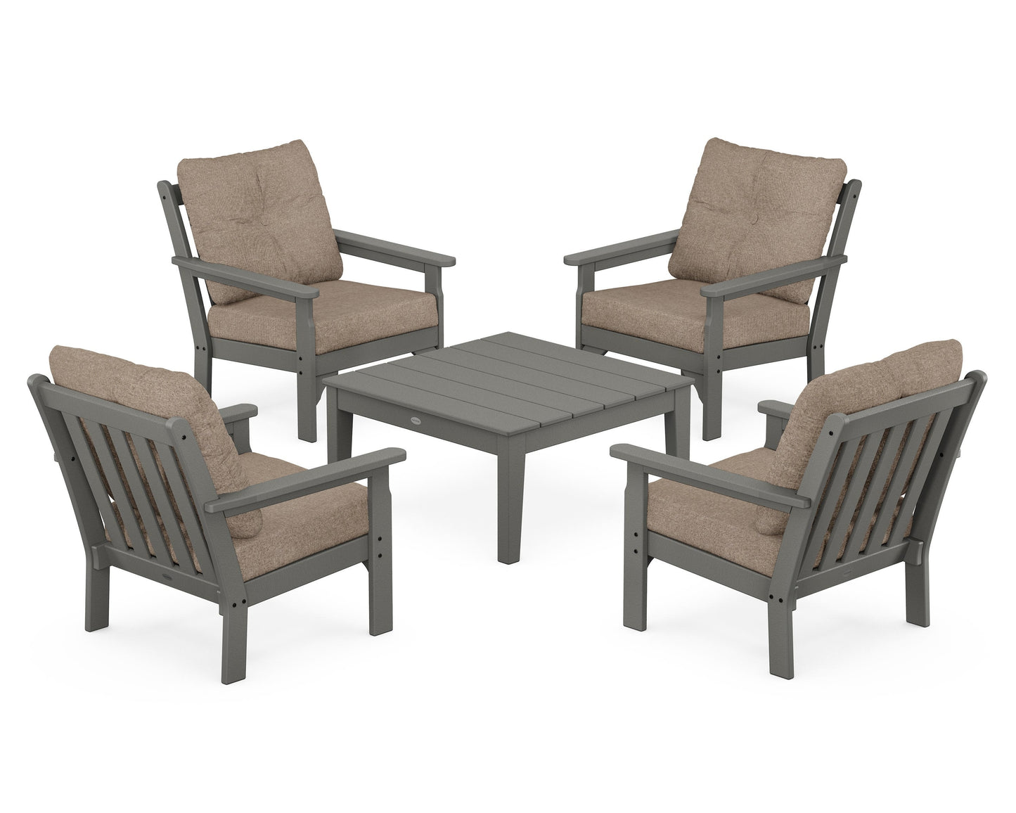 Vineyard 5-Piece Deep Seating Conversation Set