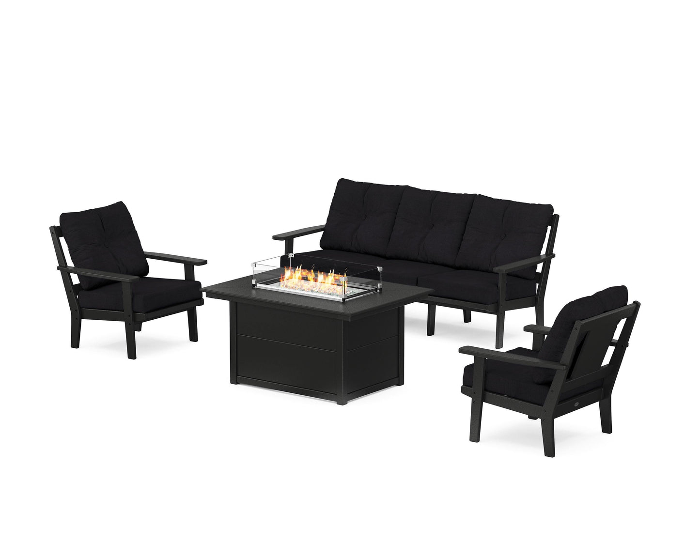 Prairie Deep Seating Fire Pit Table Set