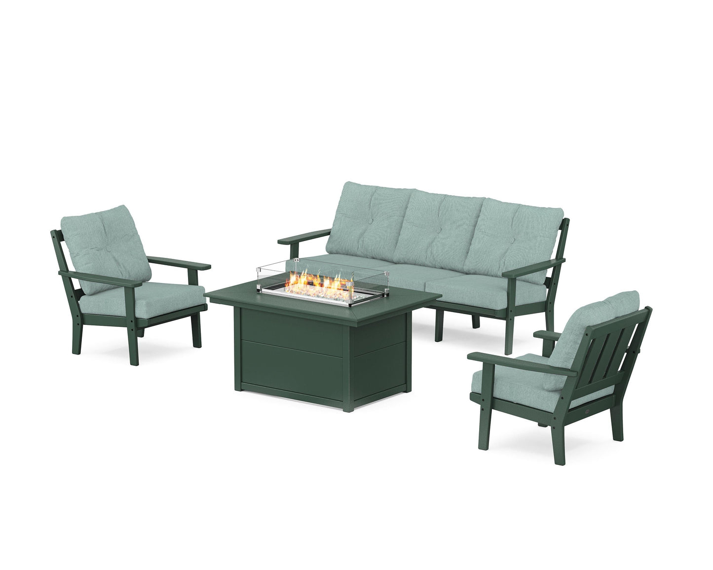 Oxford Deep Seating Fire Pit Table Set