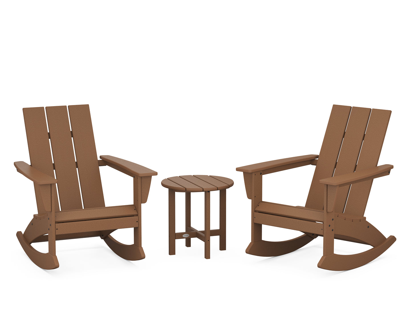 Modern 3-Piece Adirondack Rocking Chair Set