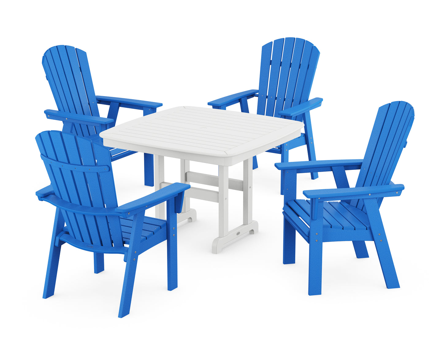 Nautical Curveback Adirondack 5-Piece Dining Set