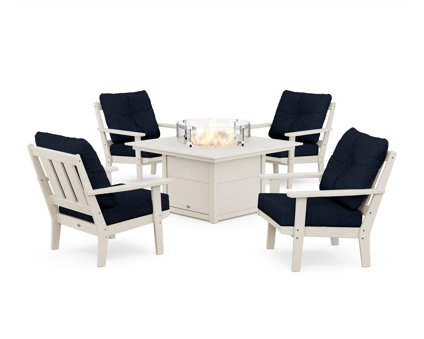 Oxford 5-Piece Deep Seating Set with Fire Pit Table